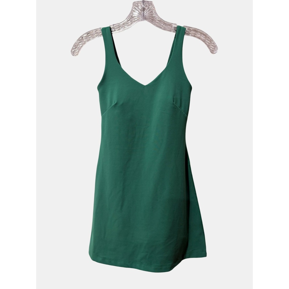 Lululemon Align Dress Cascadia Green Nulu Athletic Tennis Mini Dress Pocket/0 - Picture 6 of 12